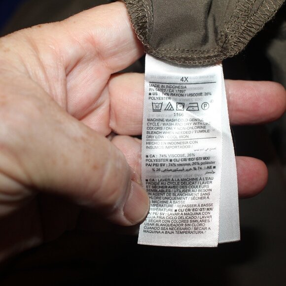 Old Navy Utility Dress in Olive Green Plus Size 4X - Picture 11 of 12